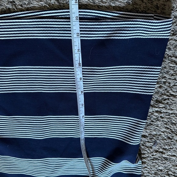 Bishop + Young Striped One Shoulder Tie Strap Tank Top‎ - Navy White - M - Picture 5 of 7
